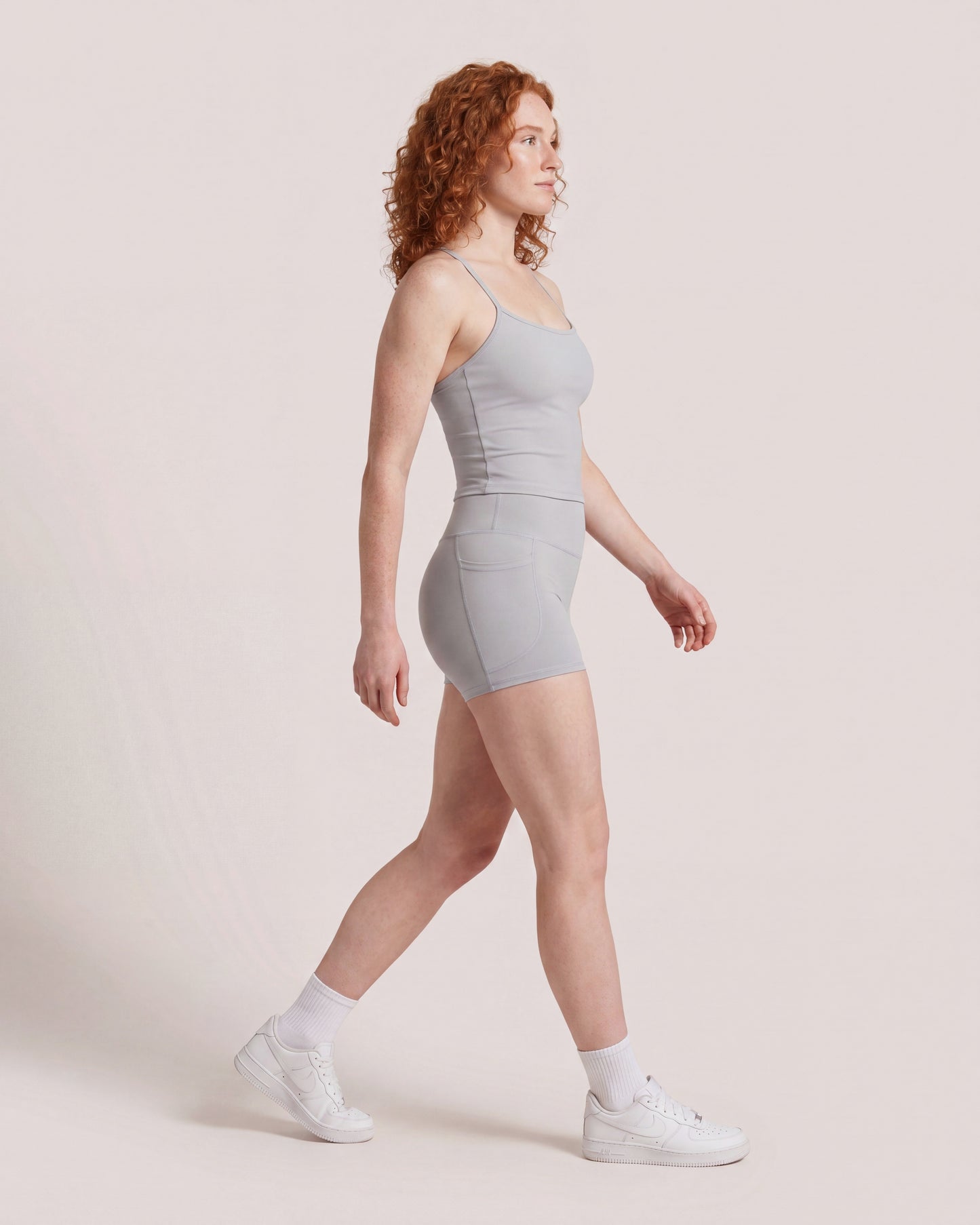 VARCEA Light Gray Pocket Shorts