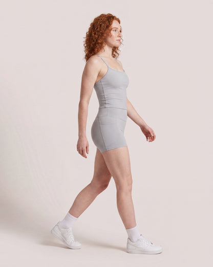 VARCEA Light Gray Pocket Shorts