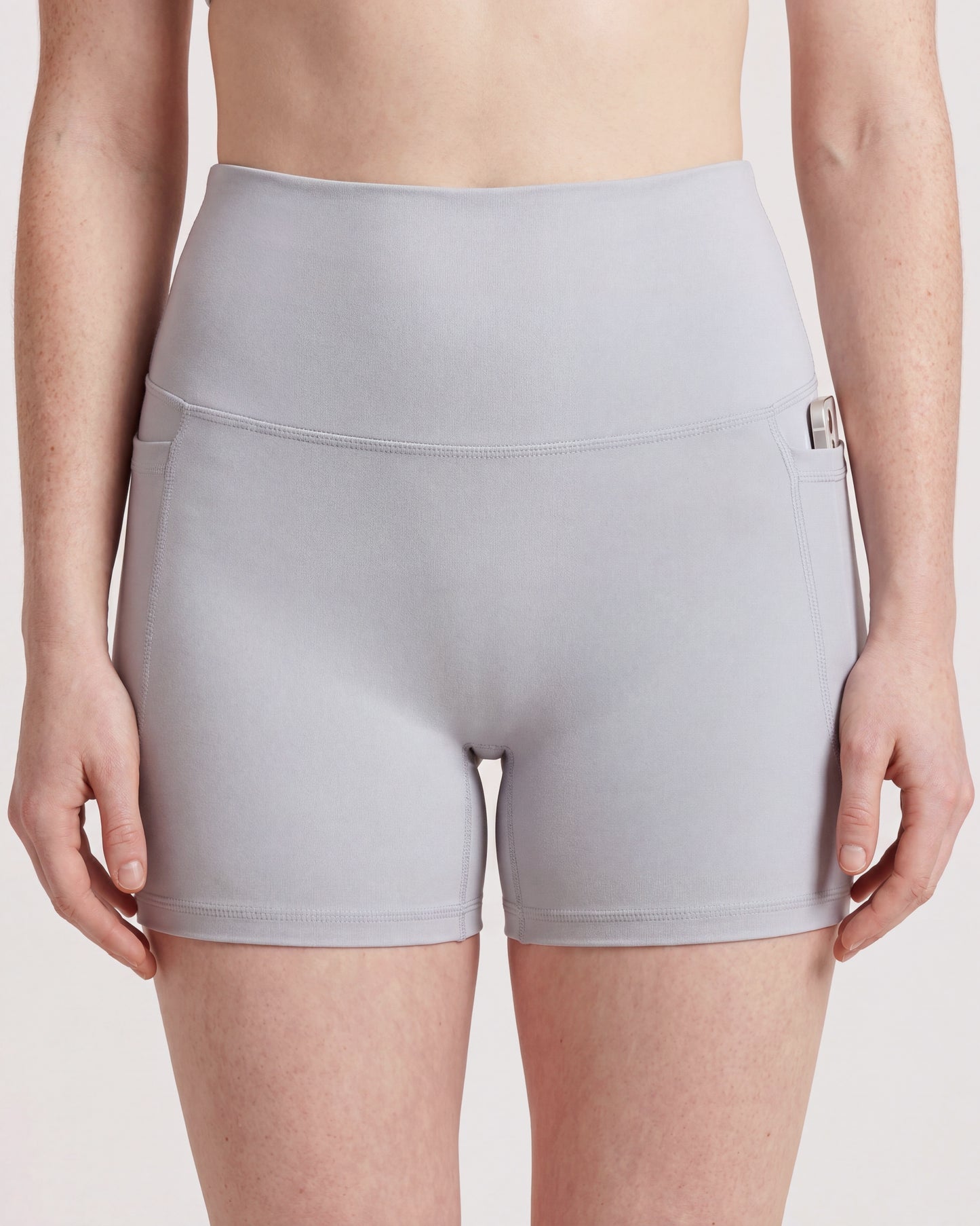 VARCEA Light Gray Pocket Shorts