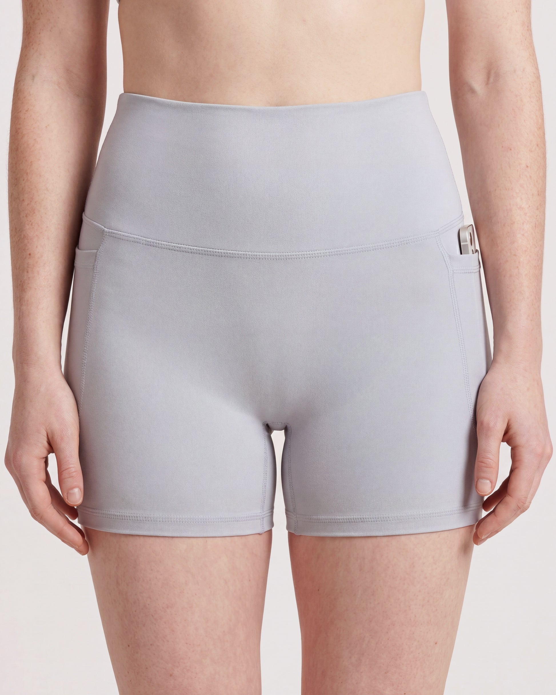 VARCEA Light Gray Pocket Shorts