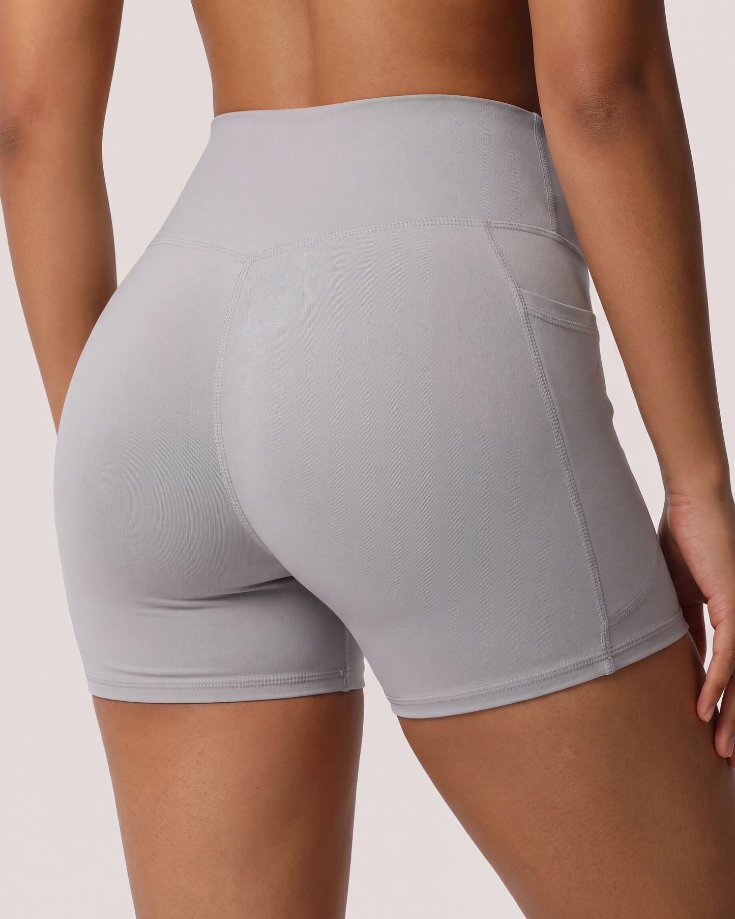 VARCEA Light Gray Pocket Shorts