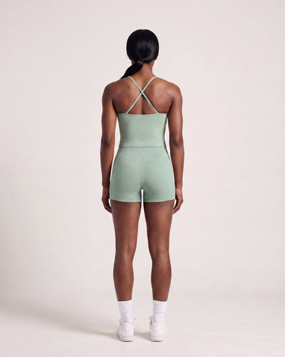 VARCEA Light Green Pocket Shorts