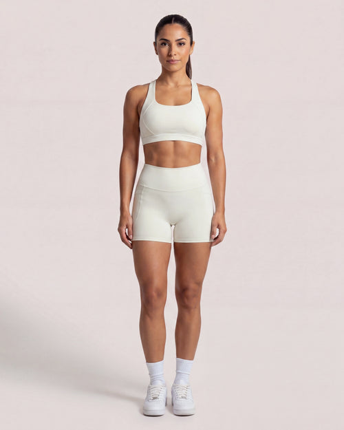 VARCEA Light Ivory Pocket Shorts