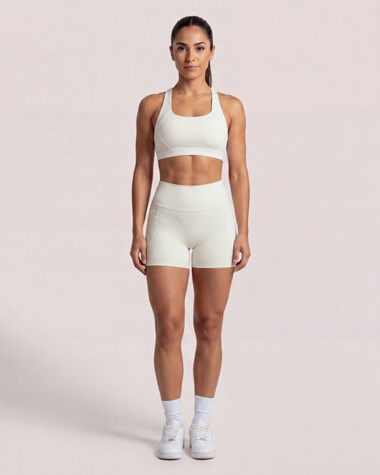 VARCEA Light Ivory Pocket Shorts