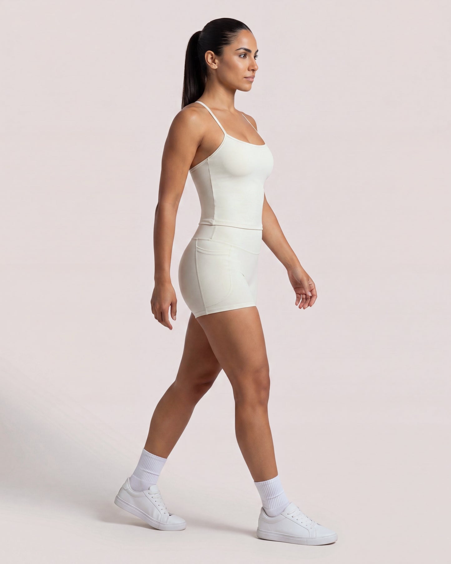 VARCEA Light Ivory Pocket Shorts