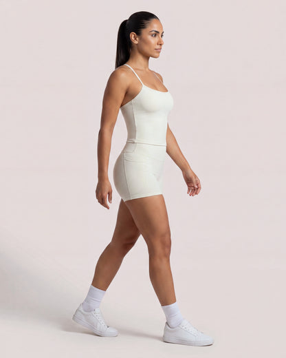 VARCEA Light Ivory Pocket Shorts