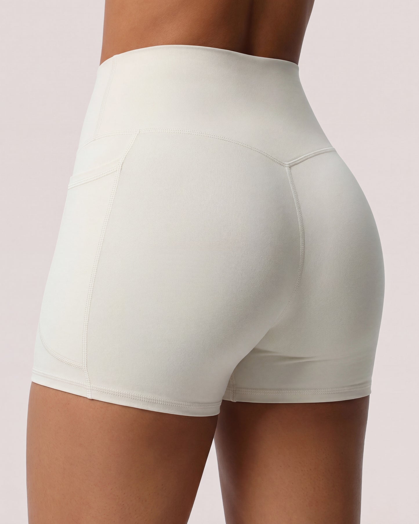 VARCEA Light Ivory Pocket Shorts