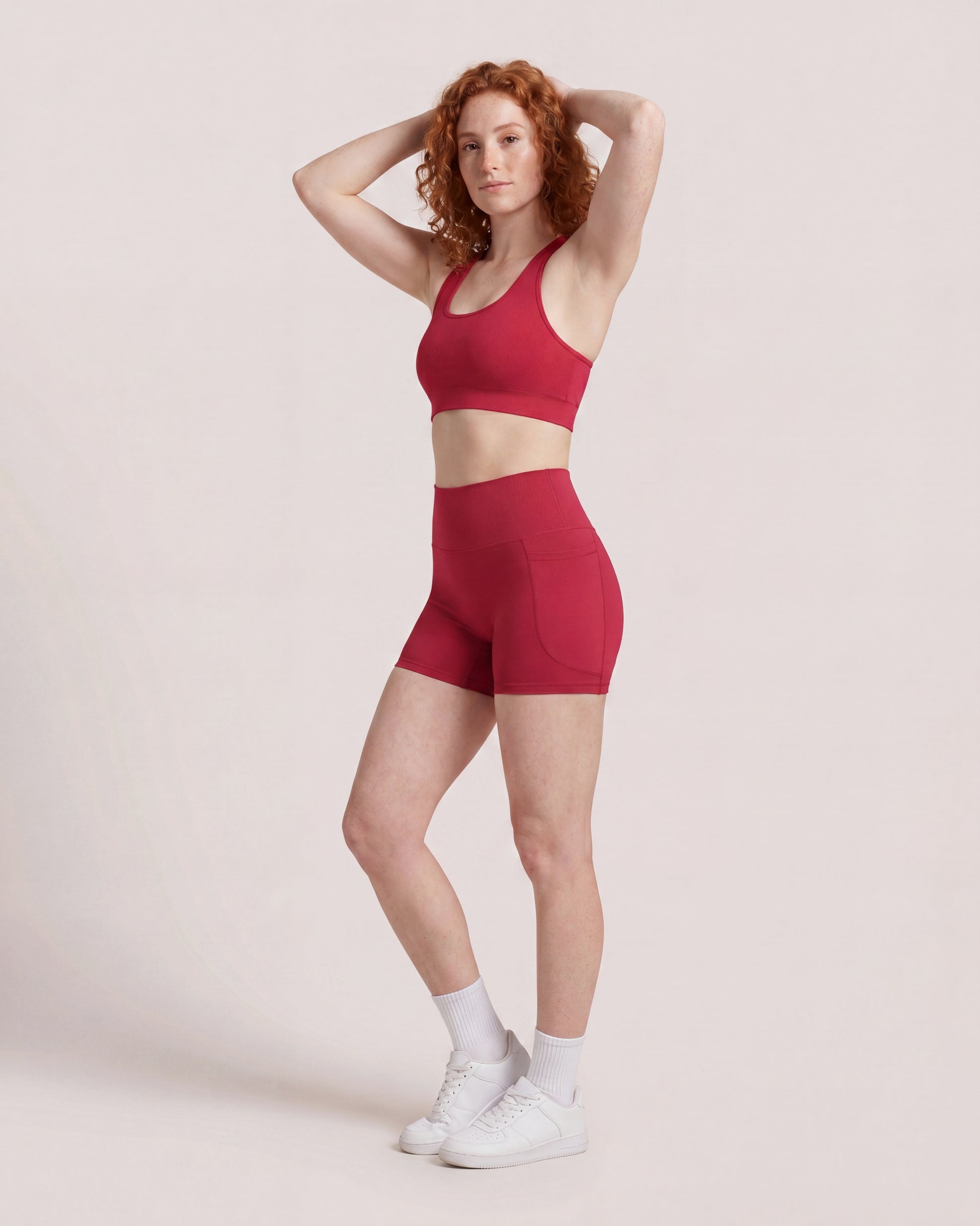 VARCEA Red Pocket Shorts
