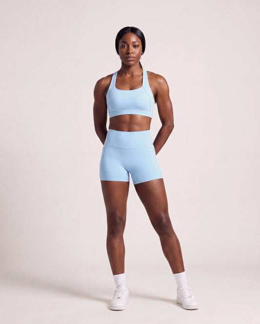 VARCEA Sky Blue Pocket Shorts