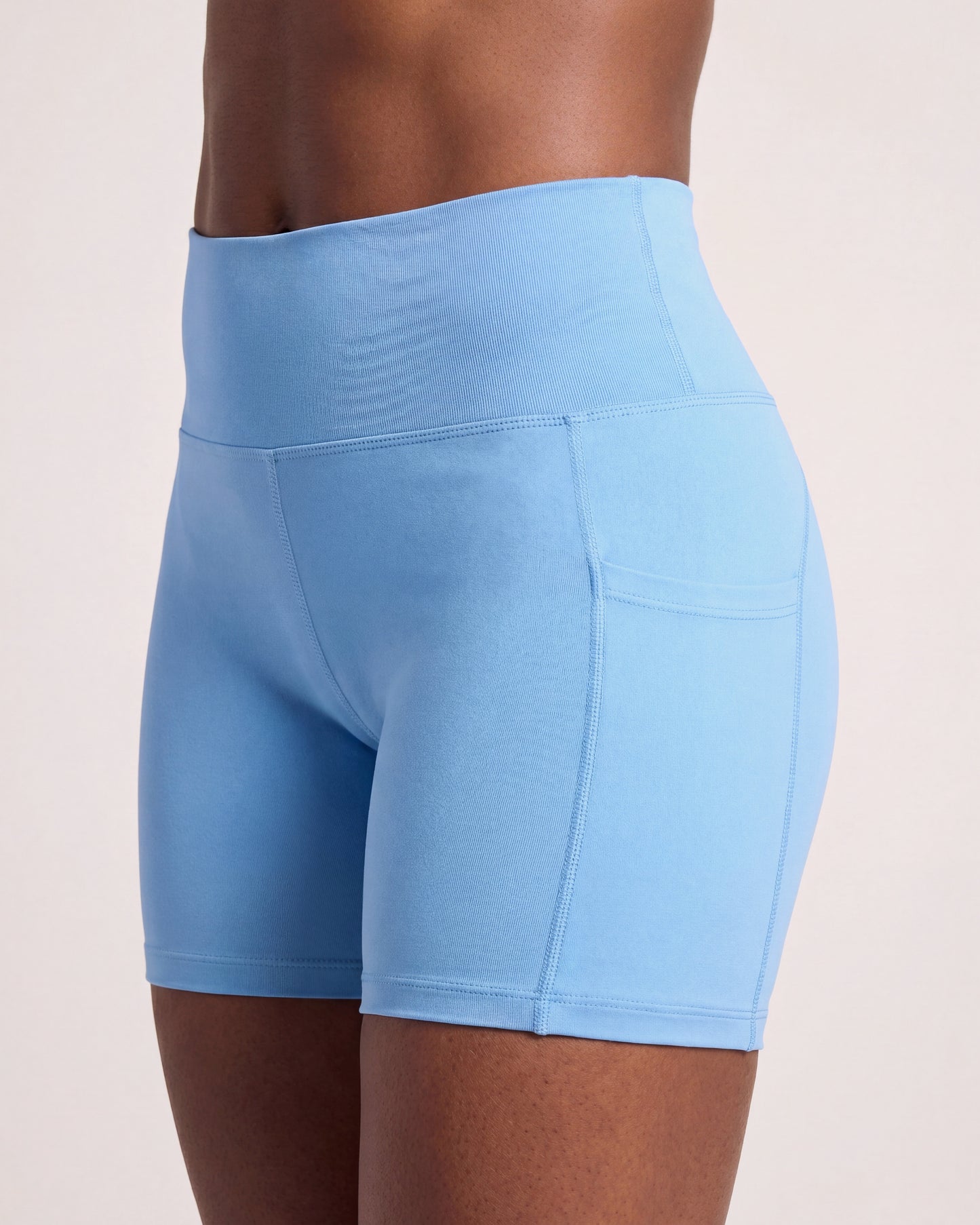 VARCEA Sky Blue Pocket Shorts