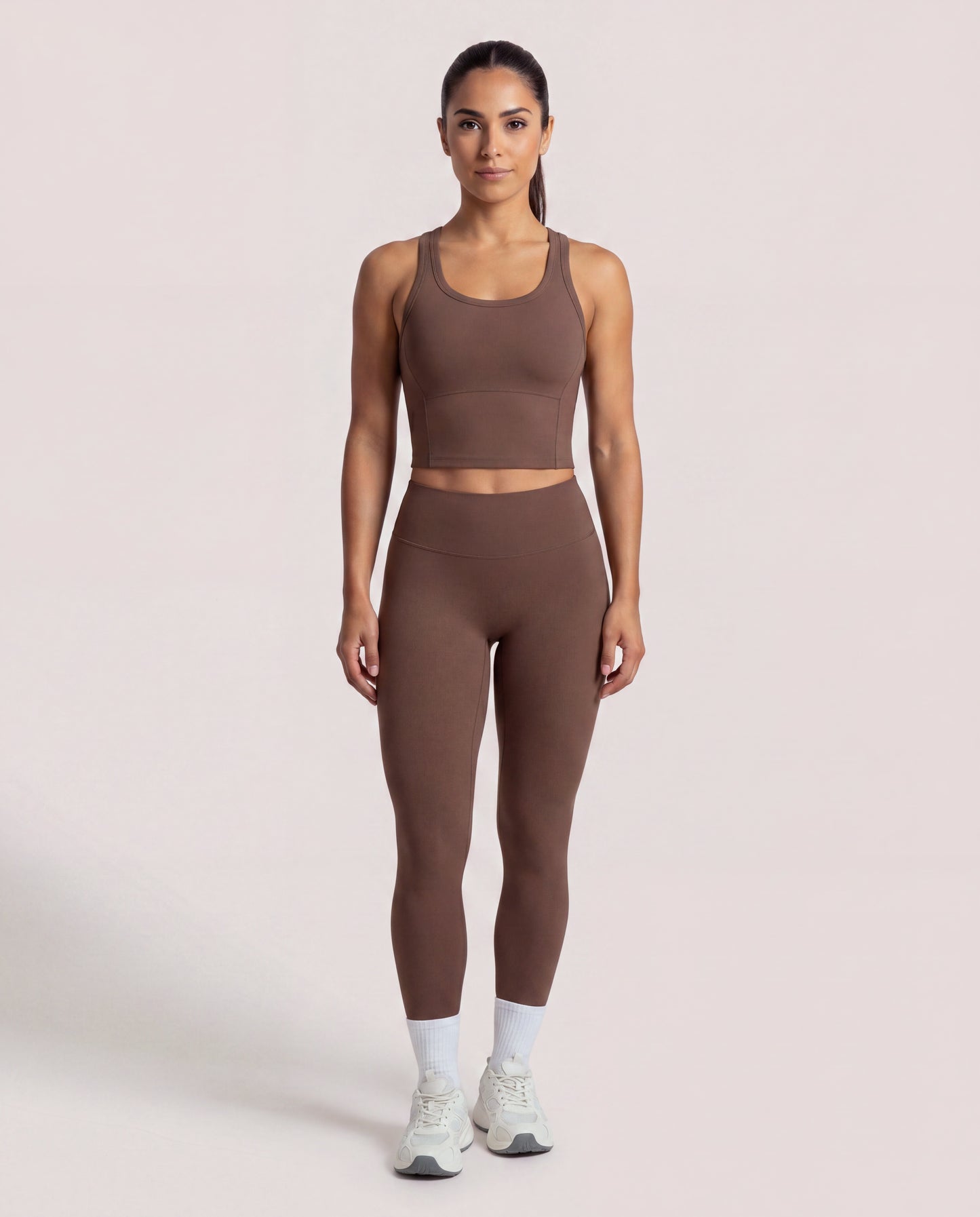 VARCEA Brown Seamless High Tank