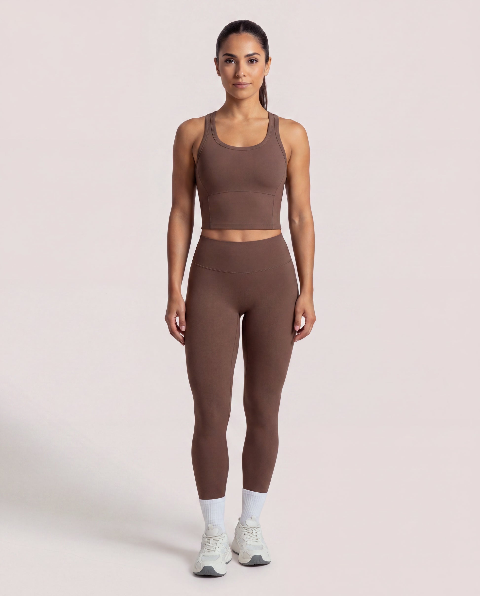 VARCEA Brown Seamless High Tank