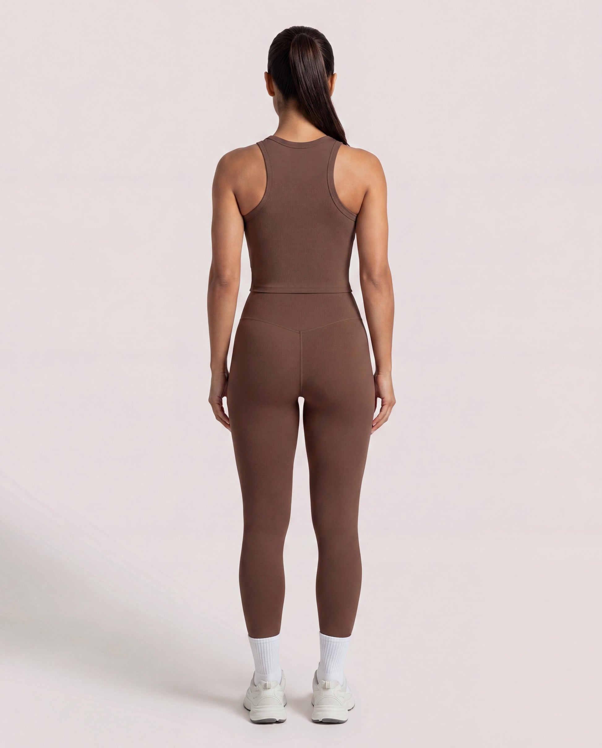 VARCEA Brown Seamless High Tank