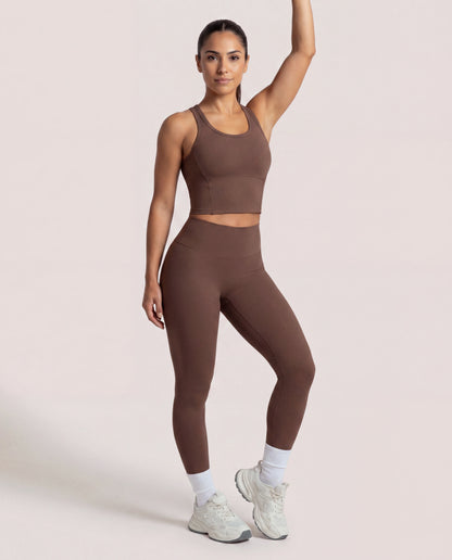 VARCEA Brown Seamless High Tank
