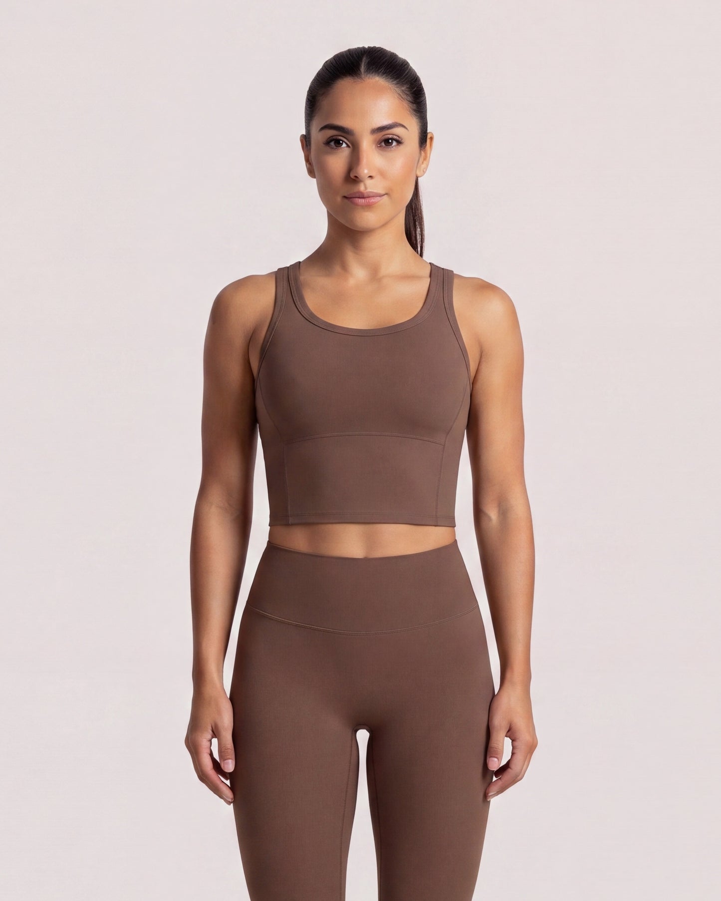 VARCEA Brown Seamless High Tank