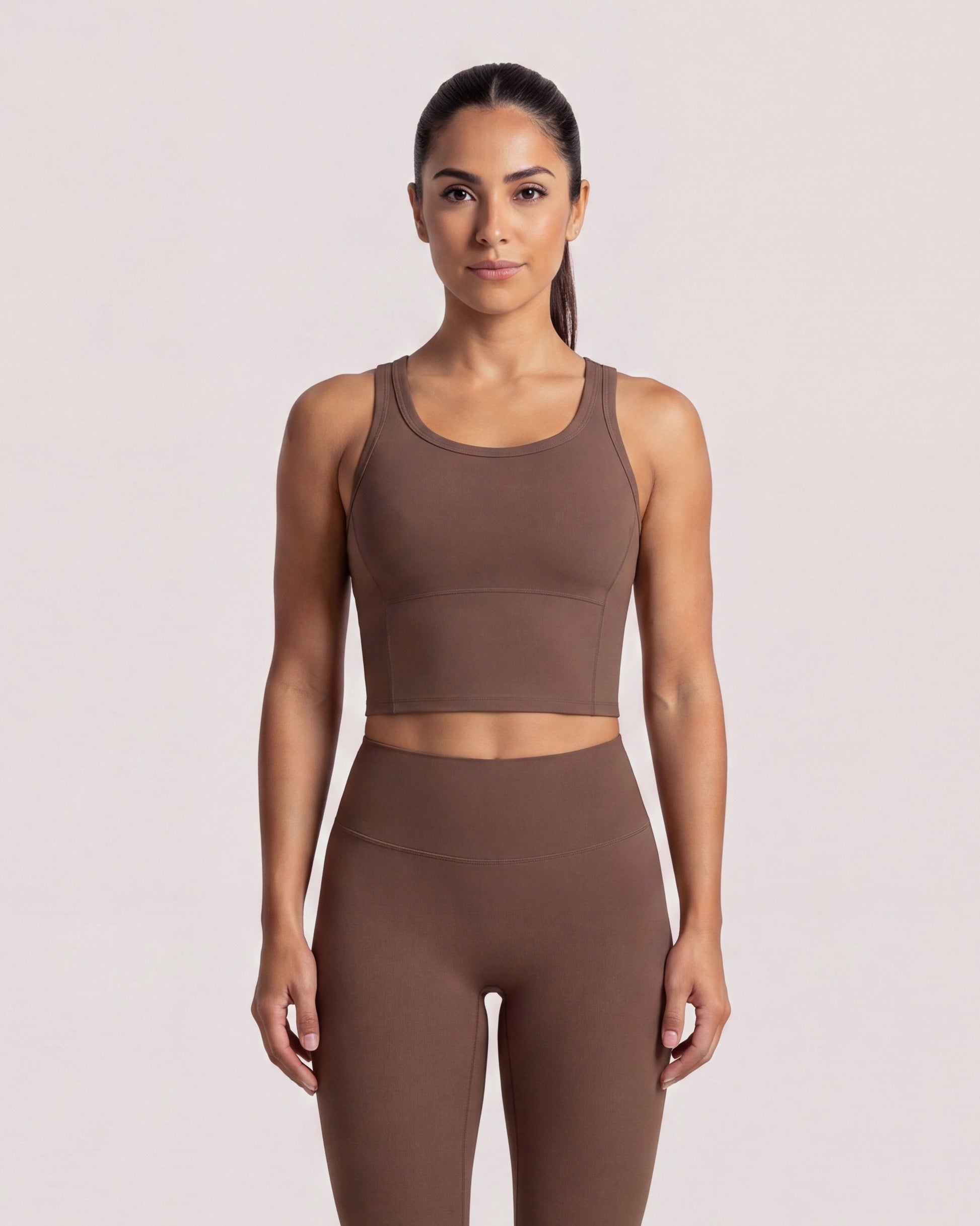 VARCEA Brown Seamless High Tank