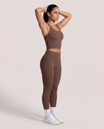 VARCEA Brown Seamless High Tank