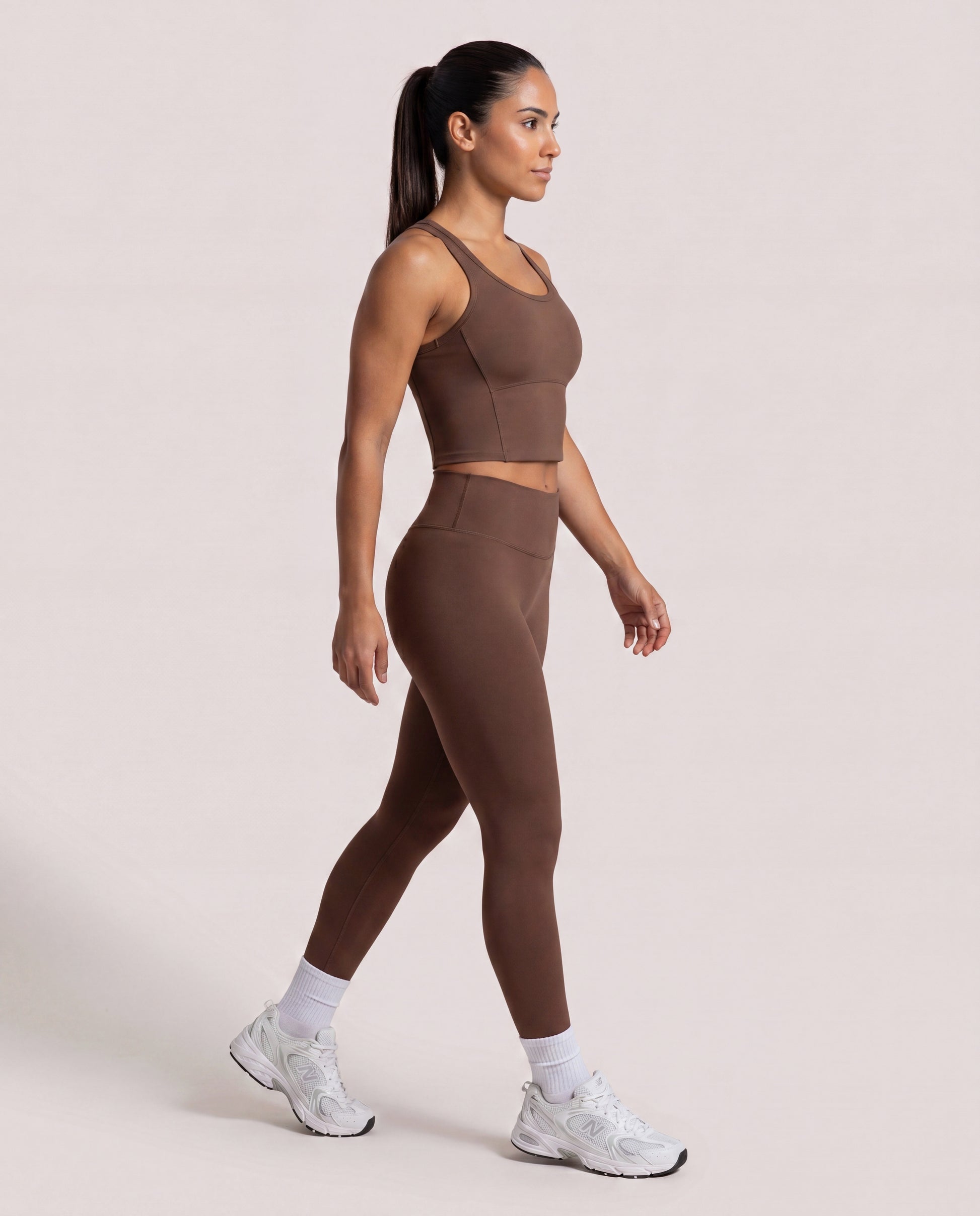 VARCEA Brown Seamless High Tank