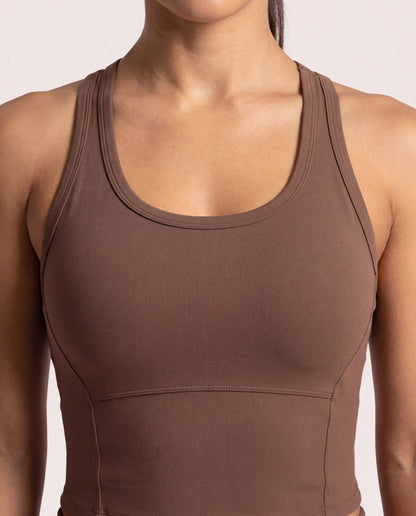 VARCEA Brown Seamless High Tank