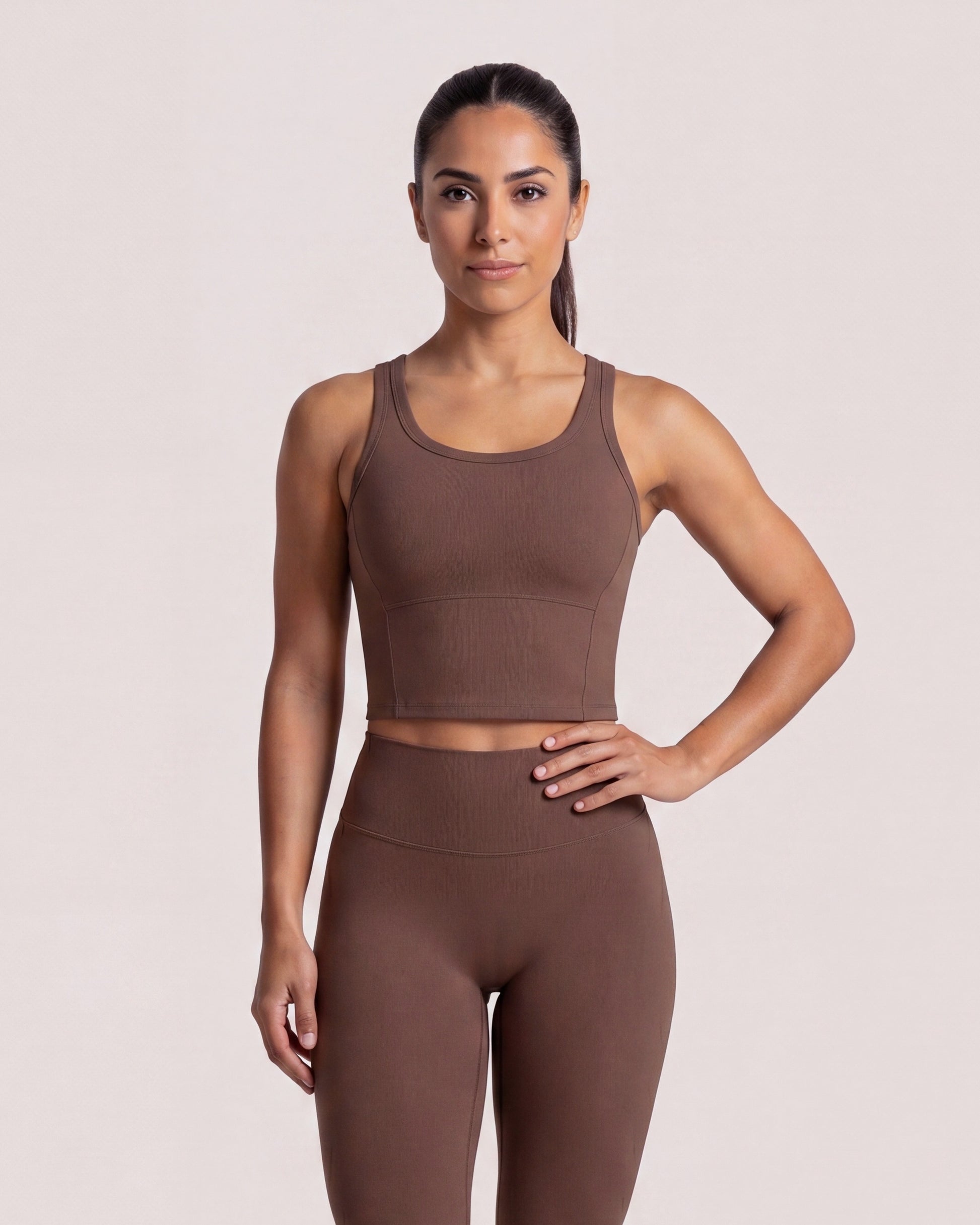 VARCEA Brown Seamless High Tank