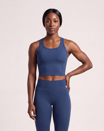 VARCEA Navy Seamless High Tank