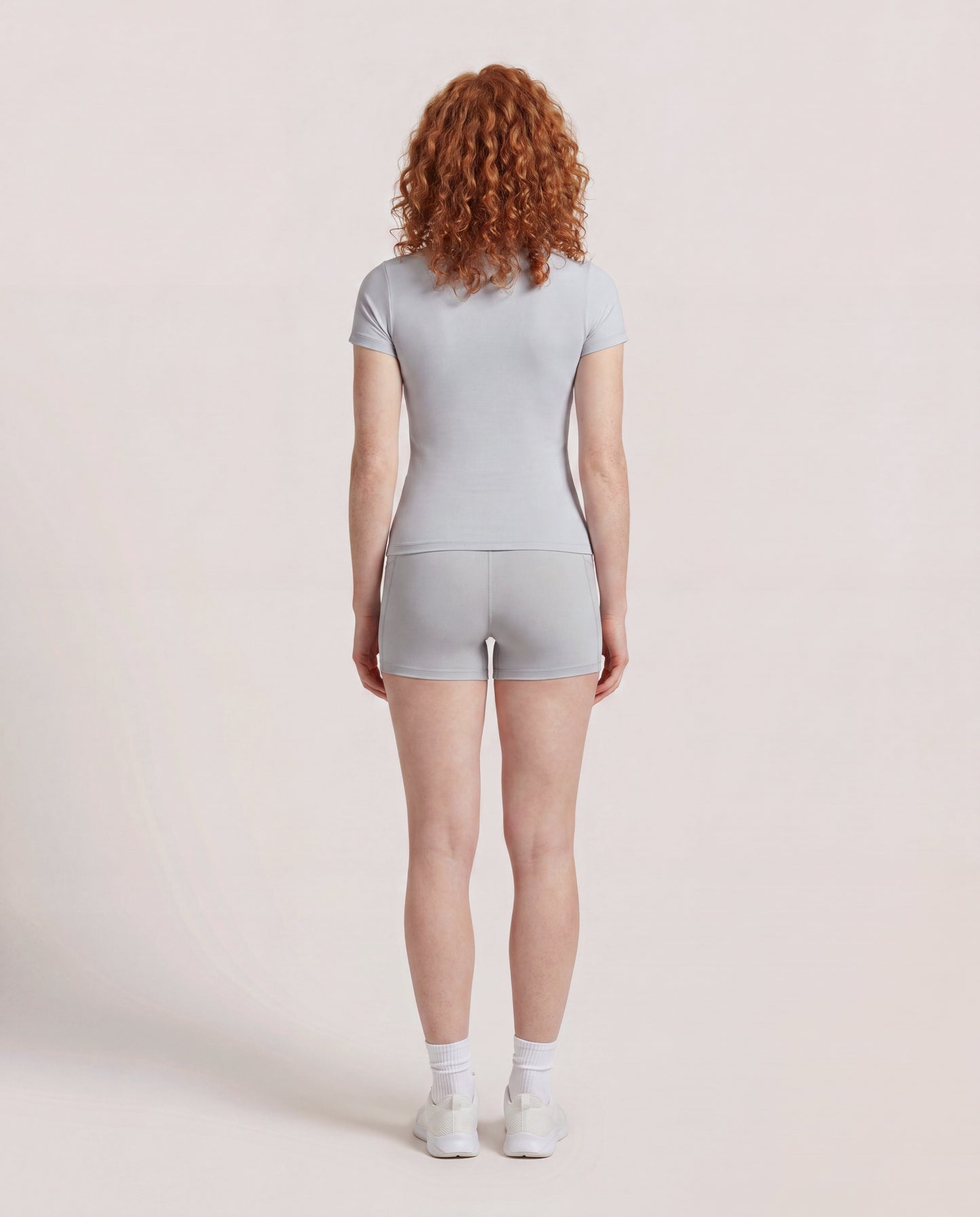 VARCEA Light Gray Seamless T Shirt