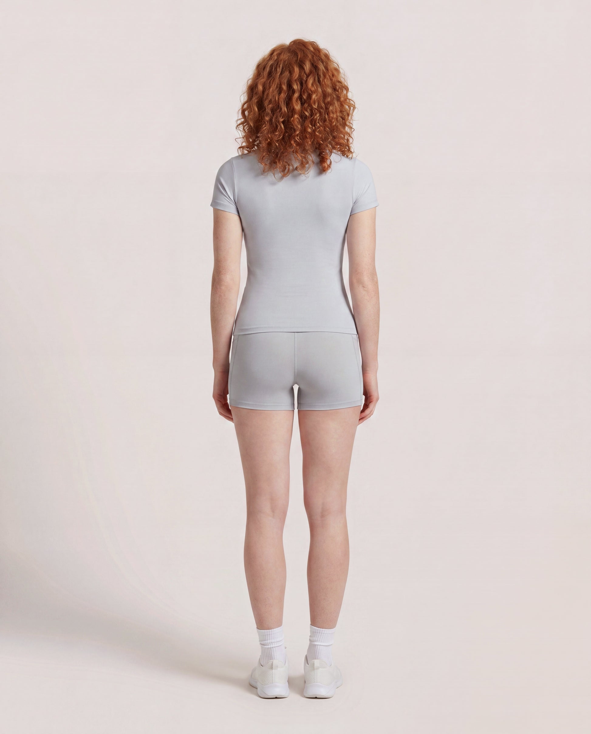 VARCEA Light Gray Seamless T Shirt