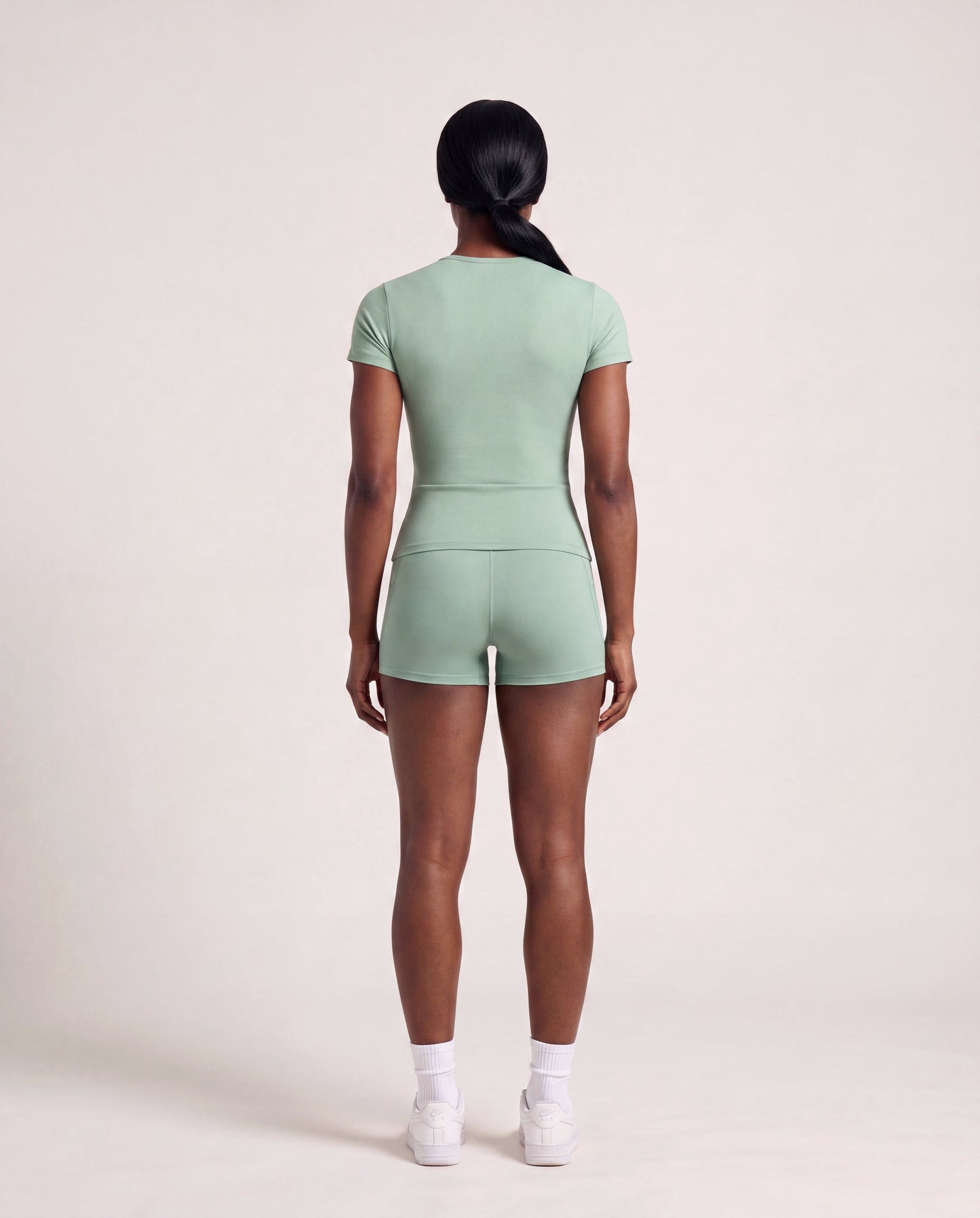 VARCEA Light Green Seamless T Shirt