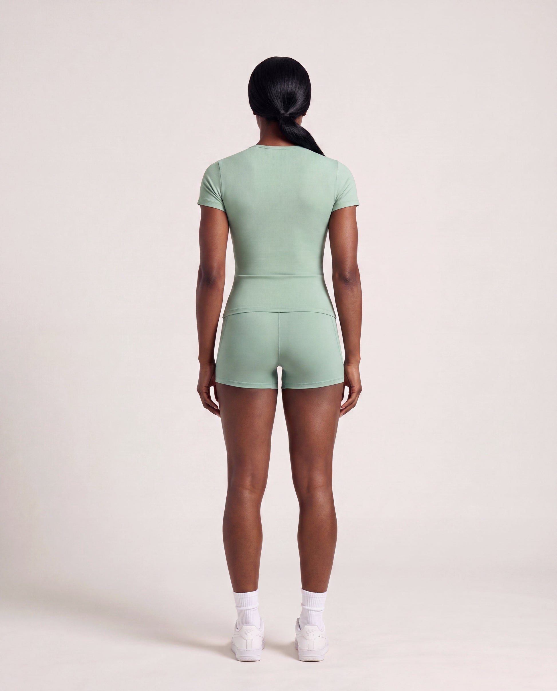VARCEA Light Green Seamless T Shirt
