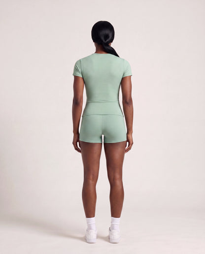 VARCEA Light Green Seamless T Shirt