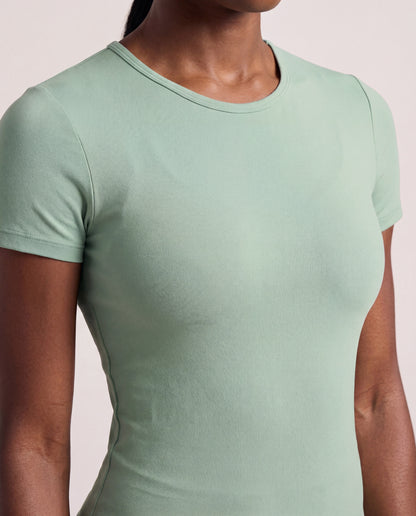 VARCEA Light Green Seamless T Shirt