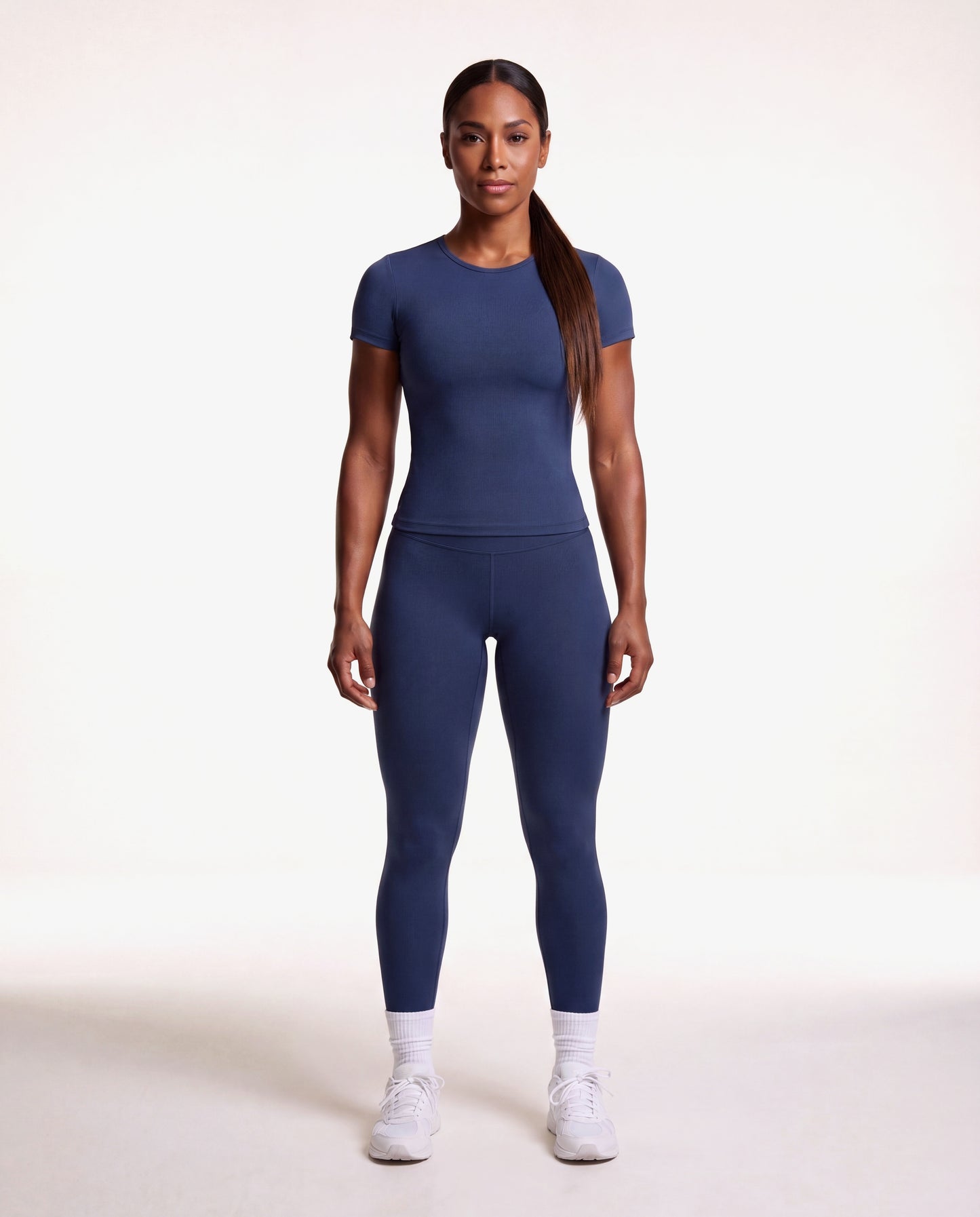 VARCEA Navy Seamless T Shirt
