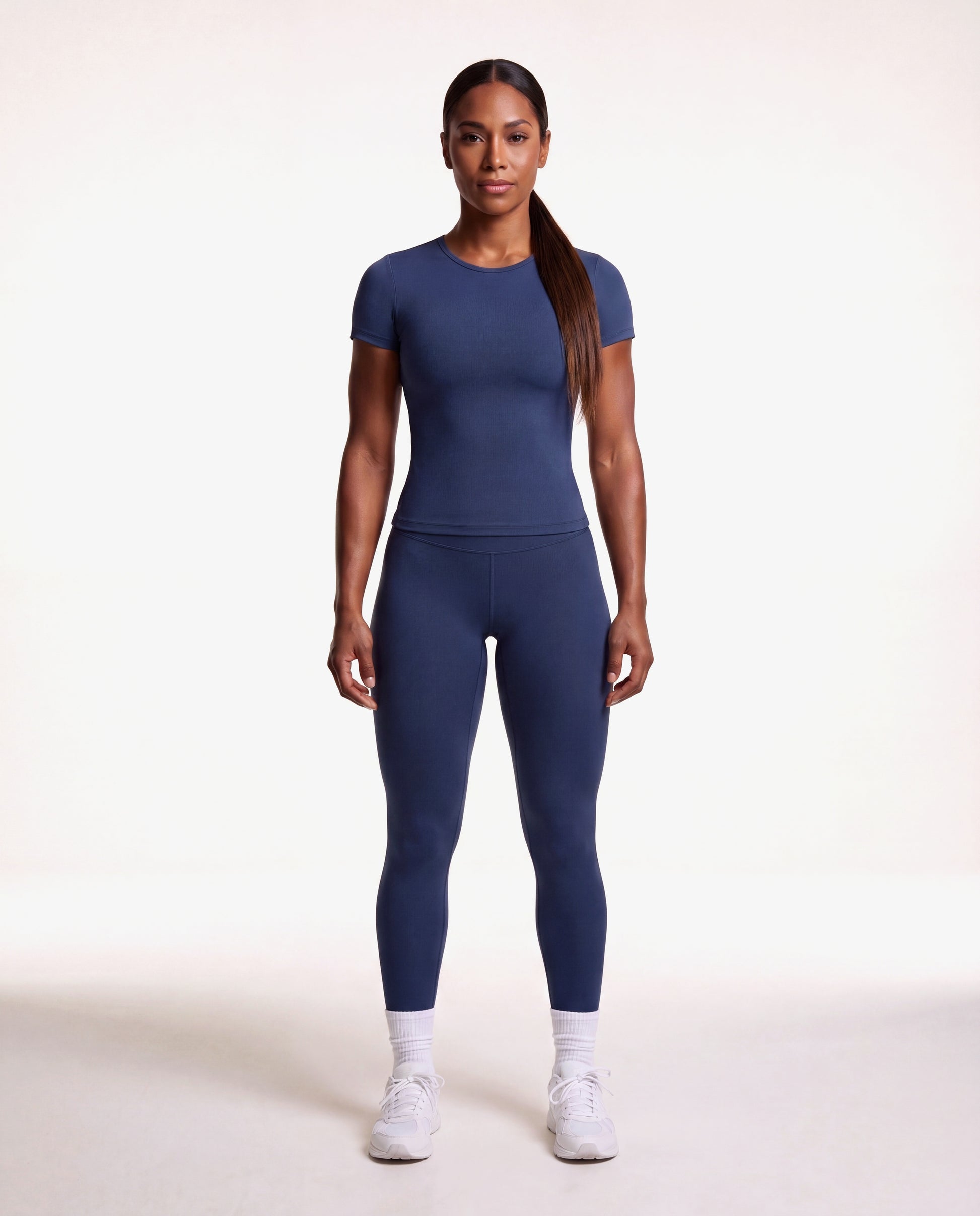 VARCEA Navy Seamless T Shirt