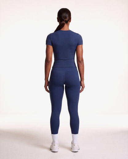 VARCEA Navy Seamless T Shirt