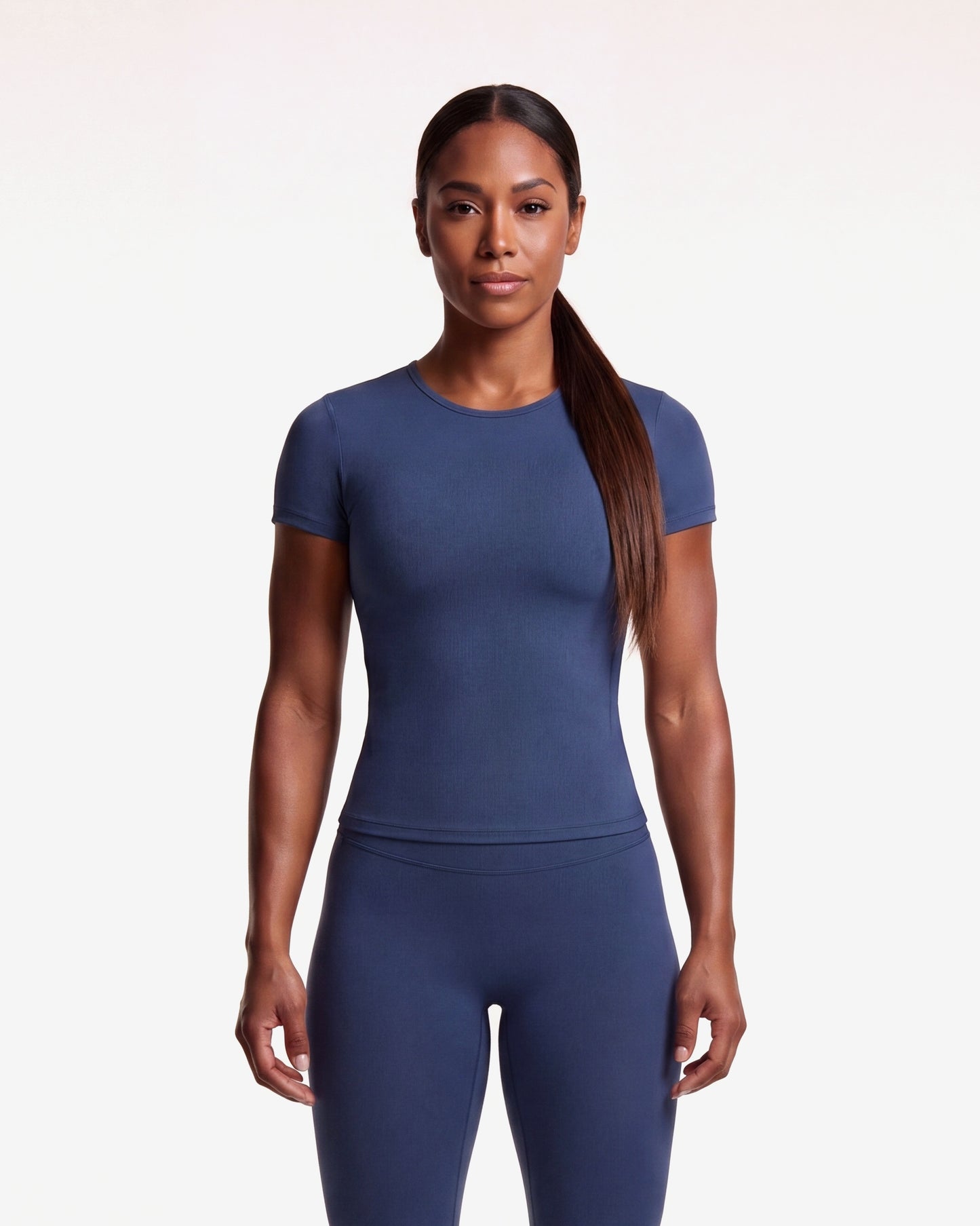 VARCEA Navy Seamless T Shirt