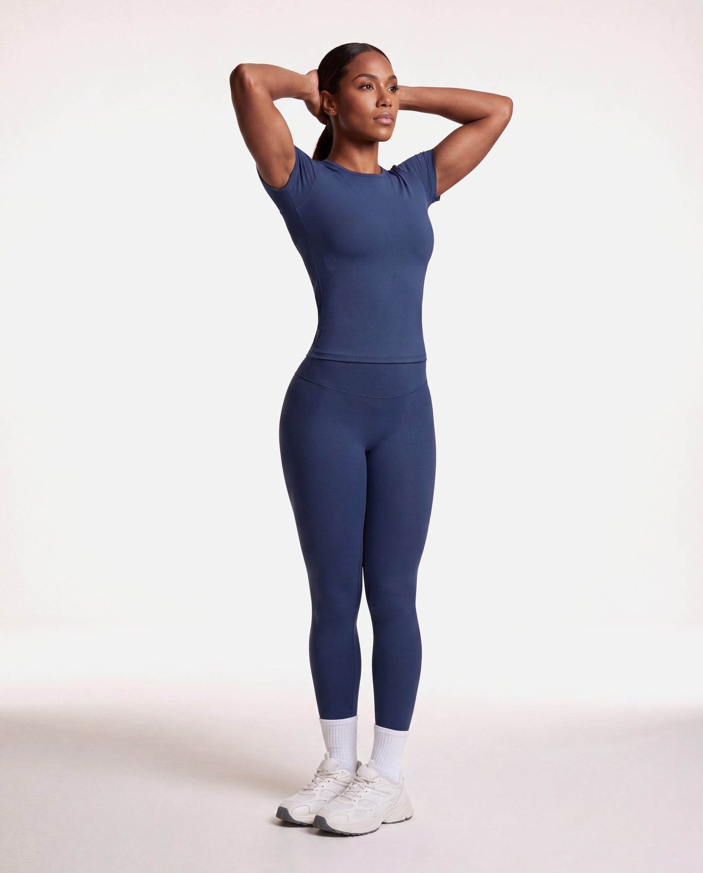 VARCEA Navy Seamless T Shirt