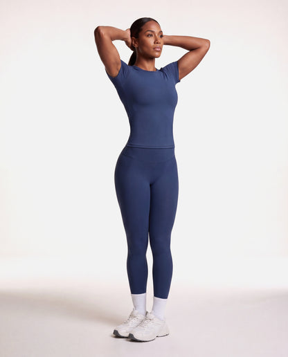 VARCEA Navy Seamless T Shirt