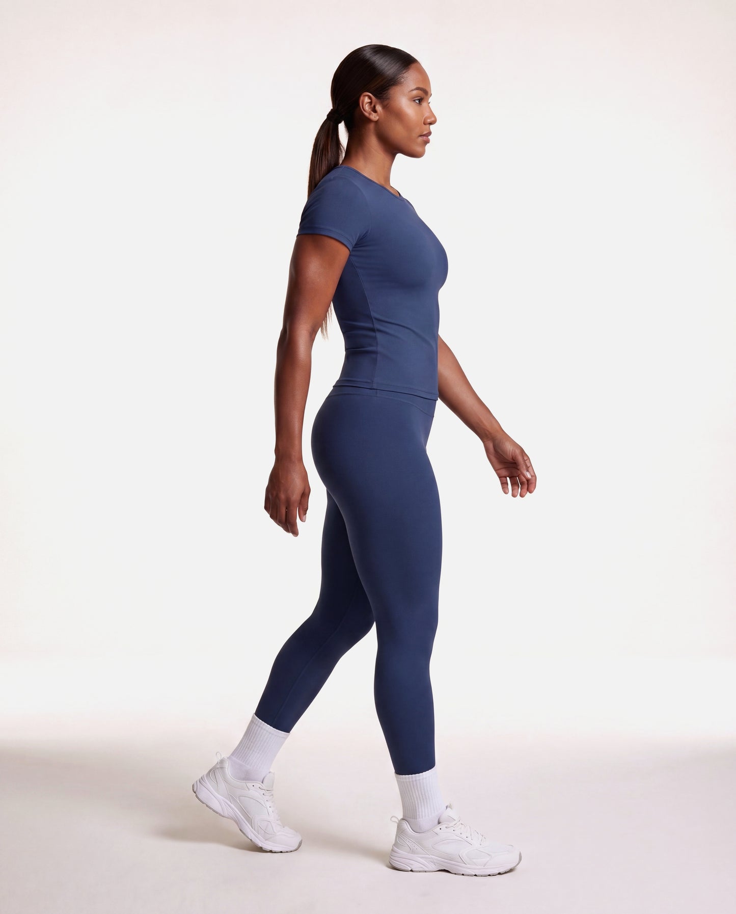 VARCEA Navy Seamless T Shirt