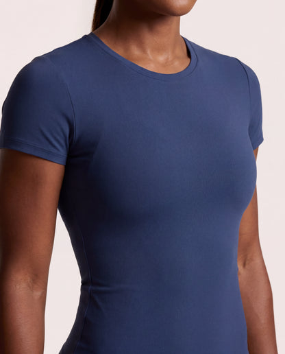 VARCEA Navy Seamless T Shirt