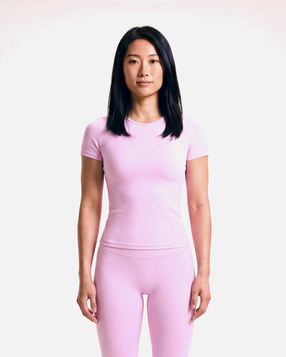 VARCEA Pink Seamless T Shirt