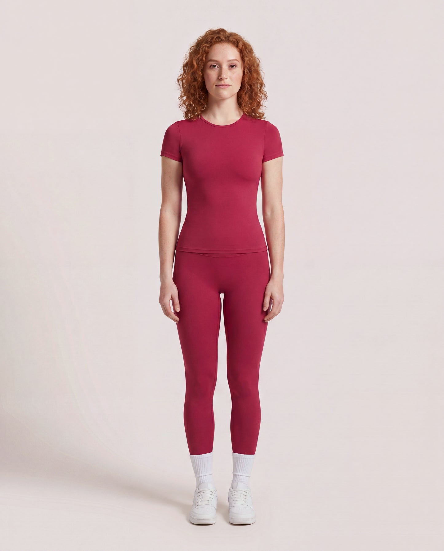 VARCEA Red Seamless T Shirt