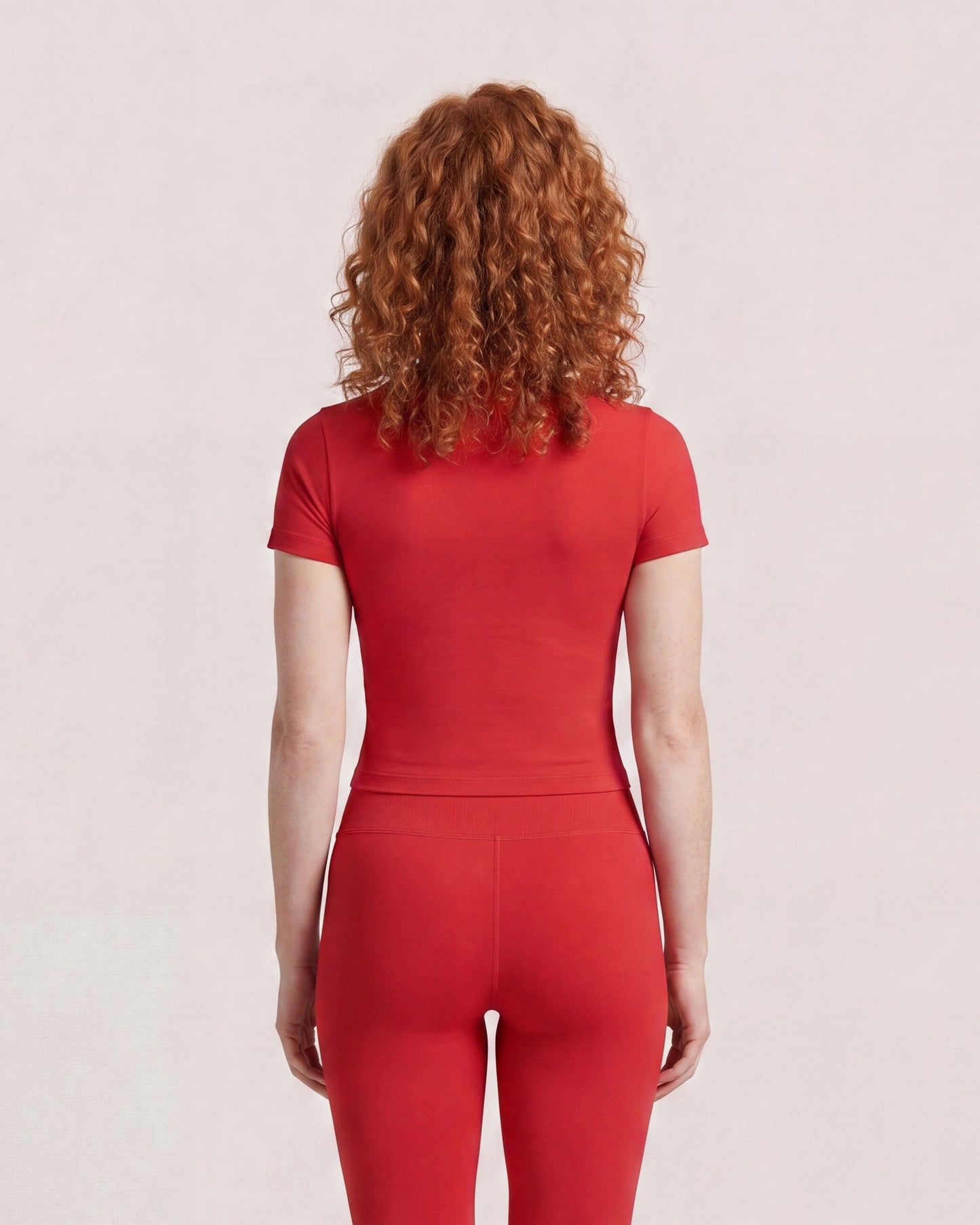 VARCEA Red Seamless T Shirt