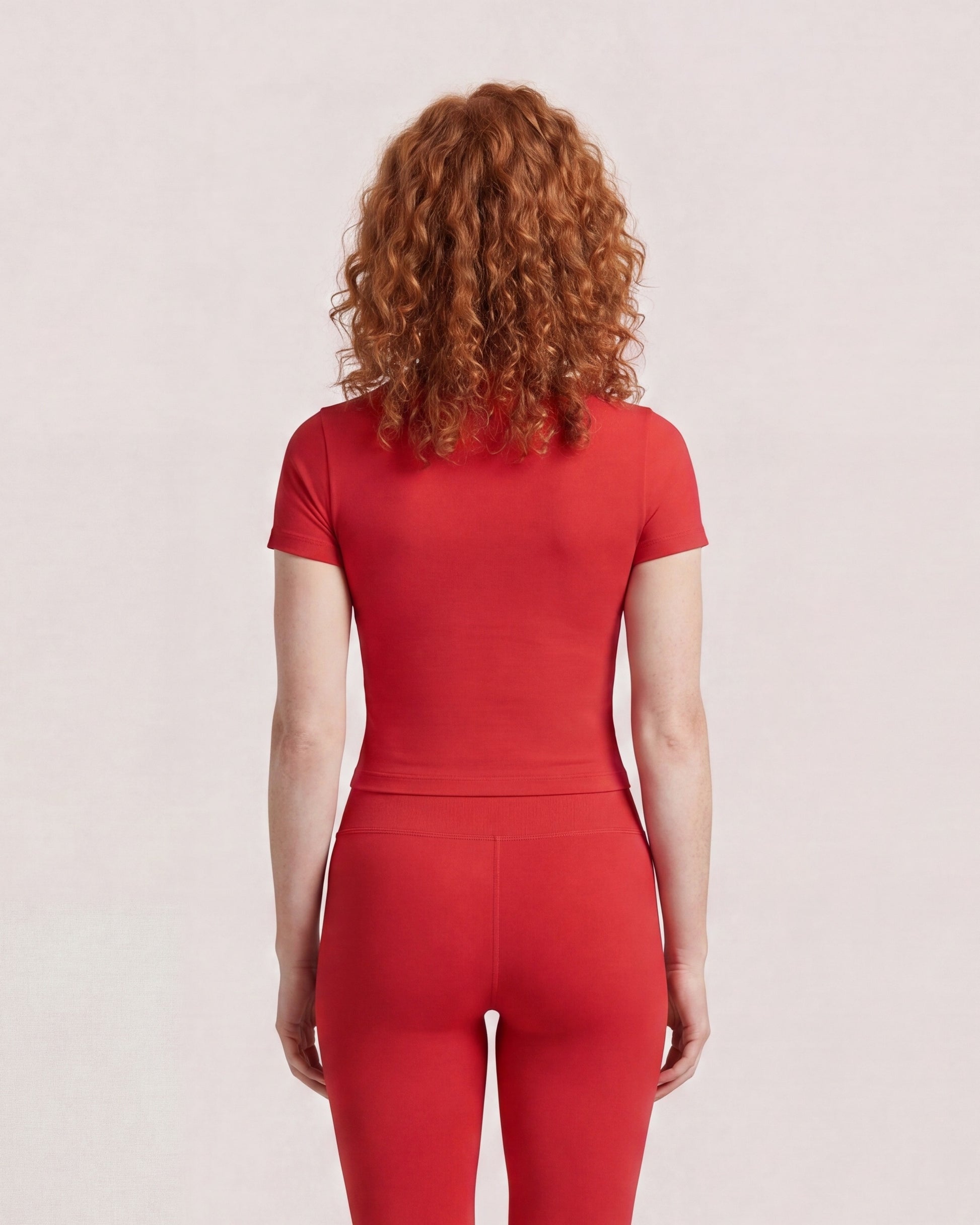 VARCEA Red Seamless T Shirt
