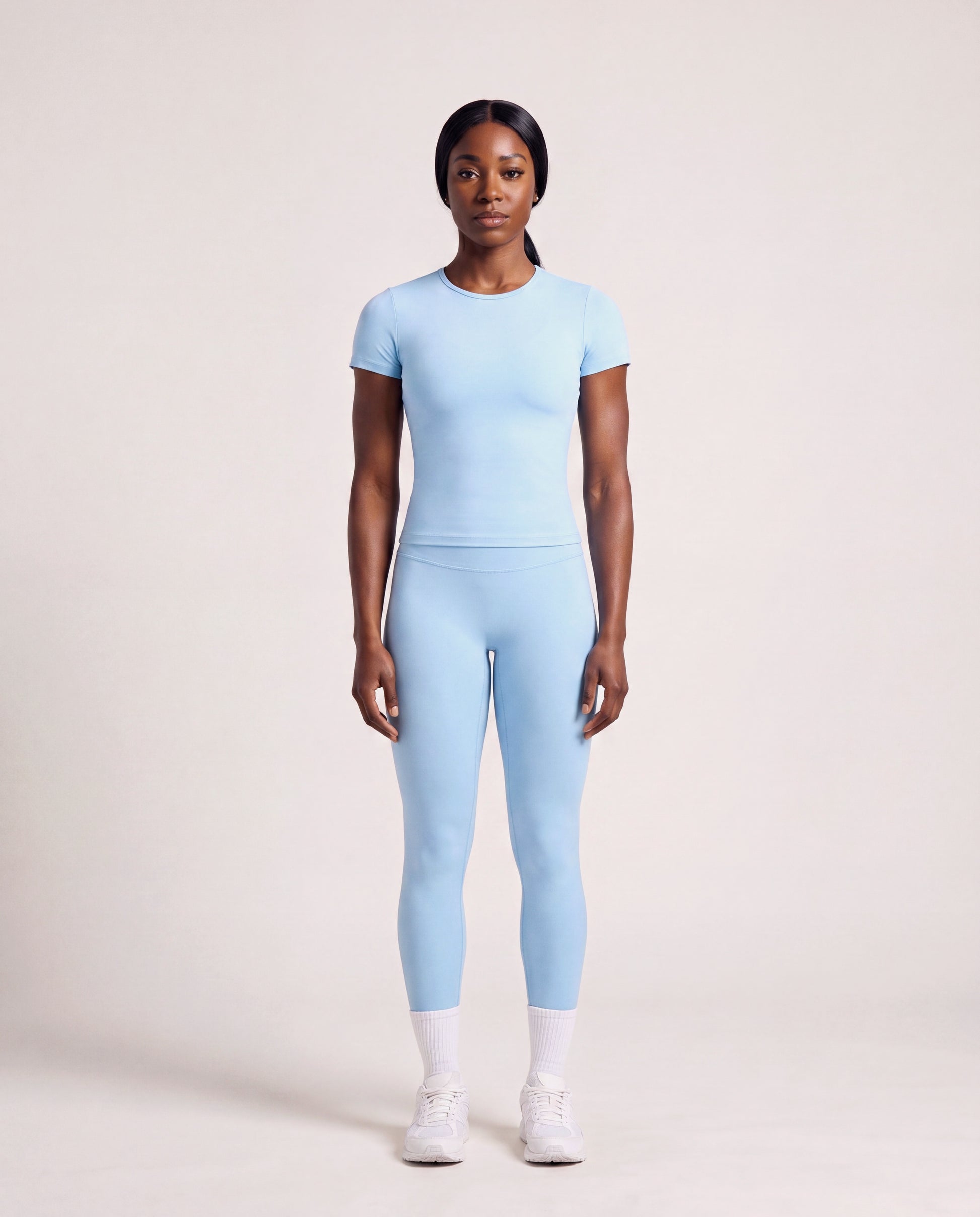 VARCEA Sky Blue Seamless T Shirt