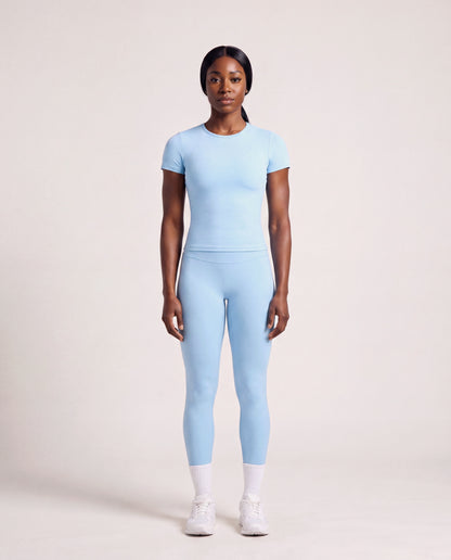 VARCEA Sky Blue Seamless T Shirt