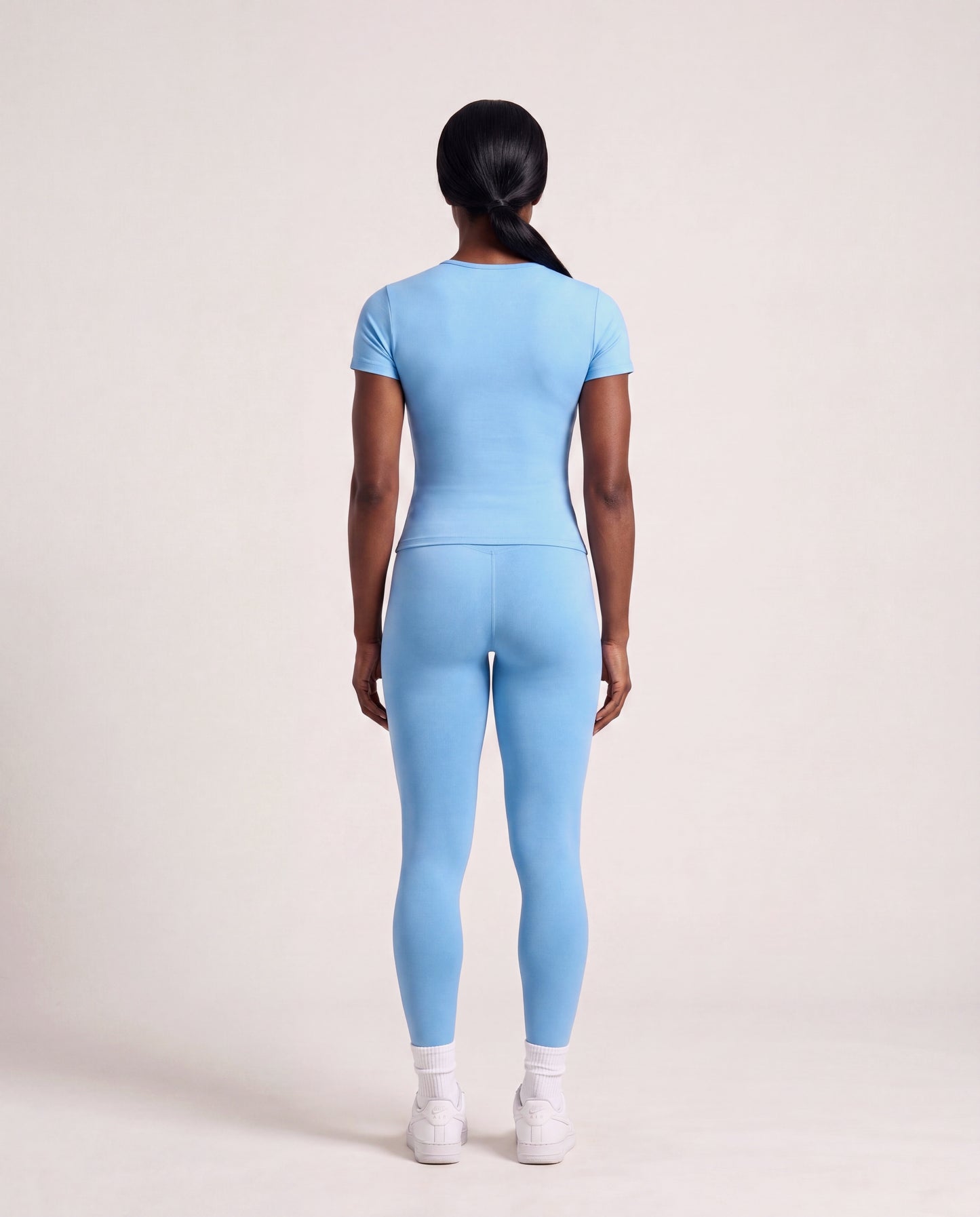 VARCEA Sky Blue Seamless T Shirt
