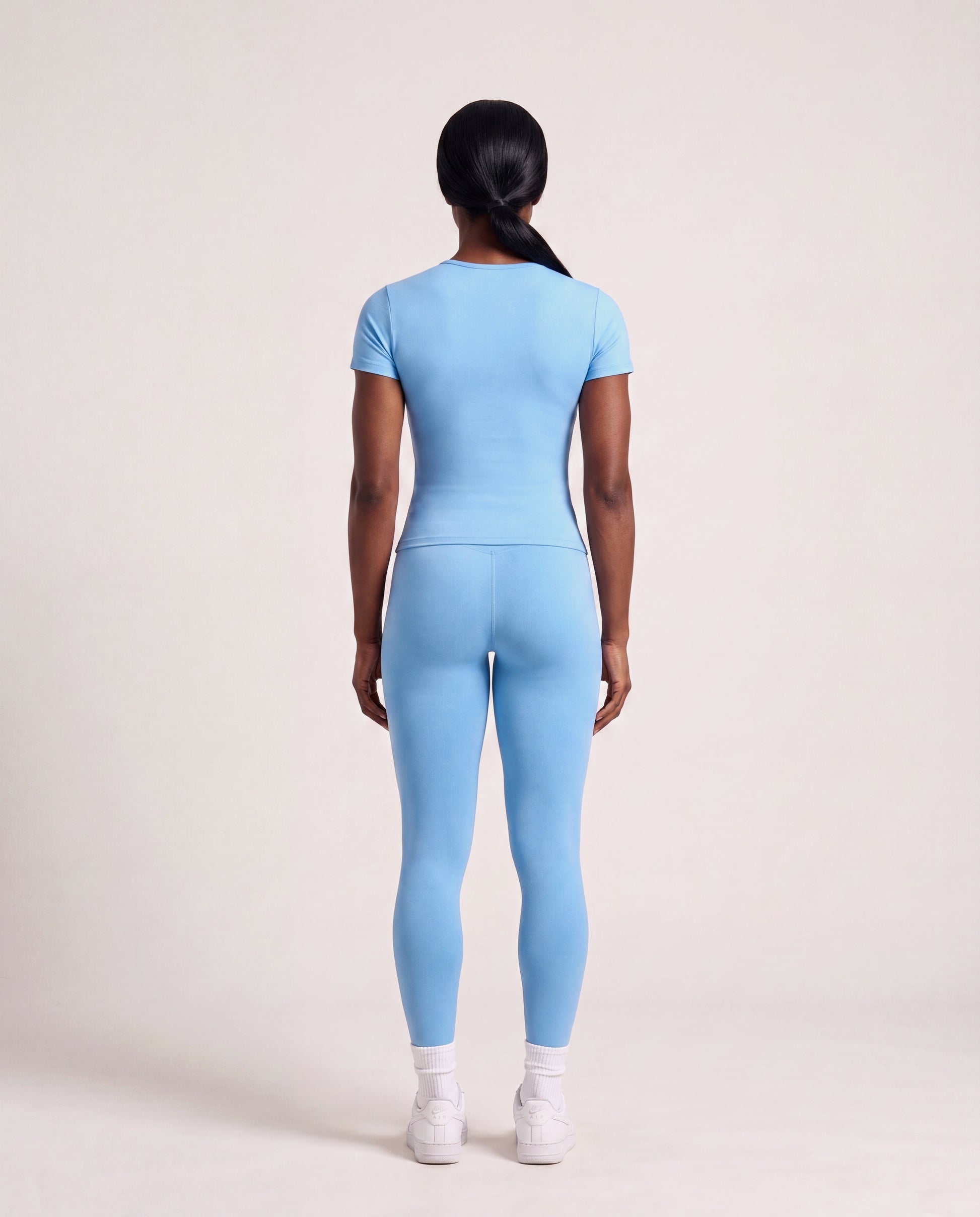 VARCEA Sky Blue Seamless T Shirt
