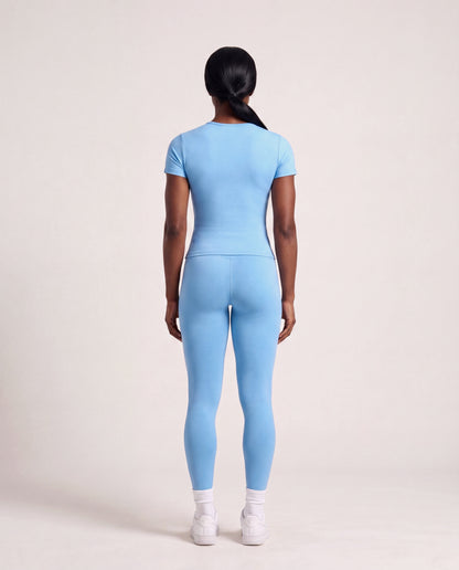 VARCEA Sky Blue Seamless T Shirt