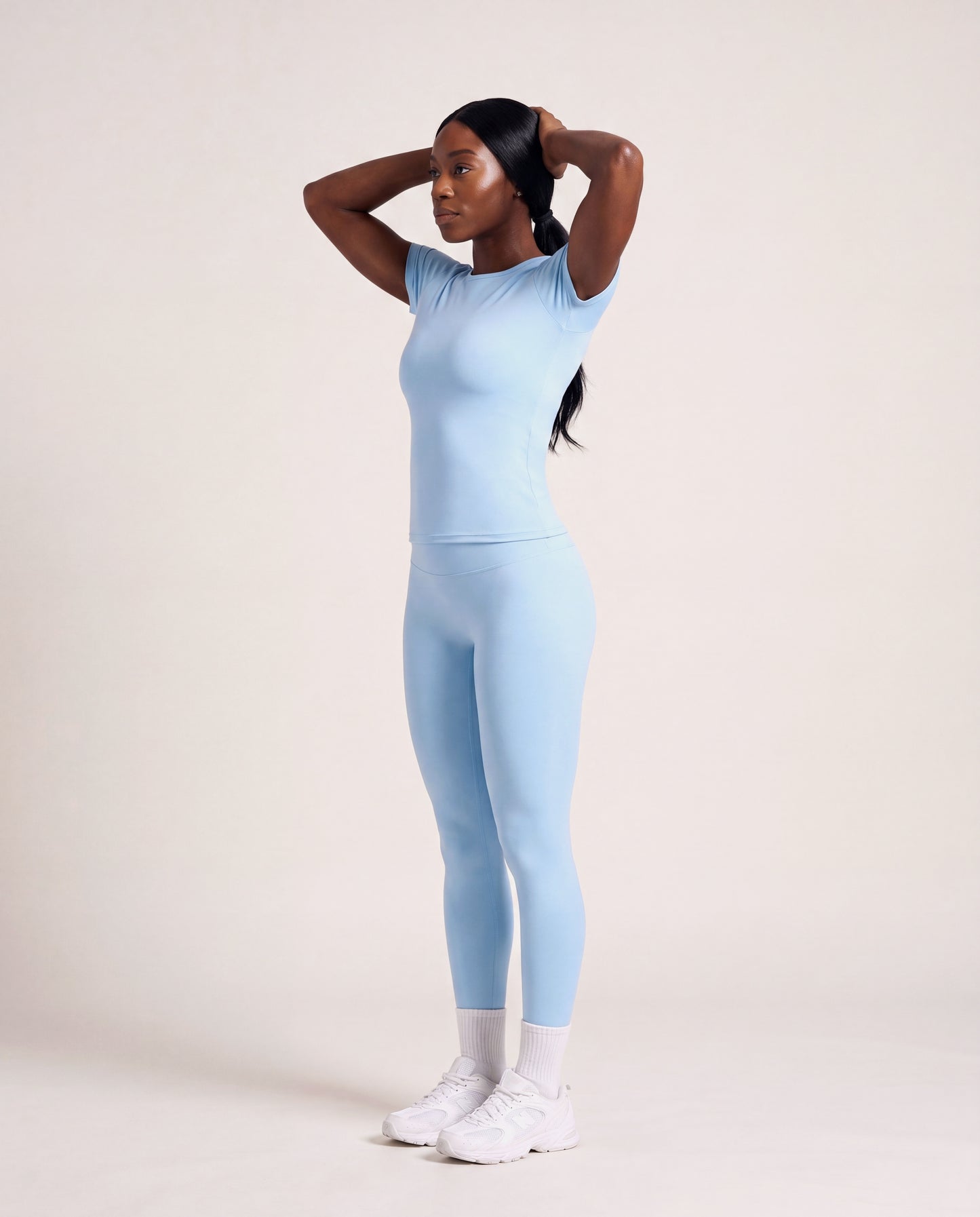 VARCEA Sky Blue Seamless T Shirt