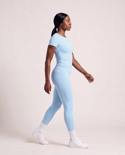 VARCEA Sky Blue Seamless T Shirt